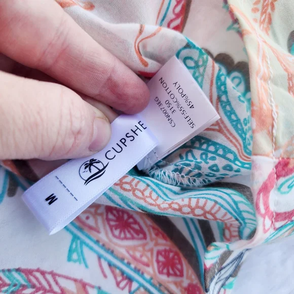 Cupshe Floral Swimsuit‎ Coverup Dress - Picture 5 of 5